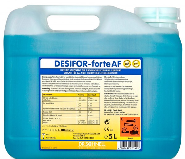 Desifor Forte AF Средство для дезинфекции и чистки водостойких поверхностей