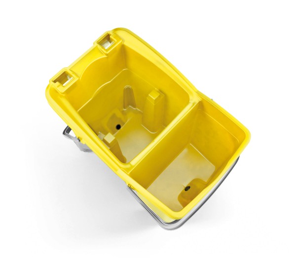 Ведро с отжимом и сливным отверстием TTS Action Pro 1х30л., желтое