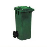 Бак для мусора на колесах зеленый